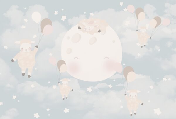 Papier peint Moutons dans les étoiles