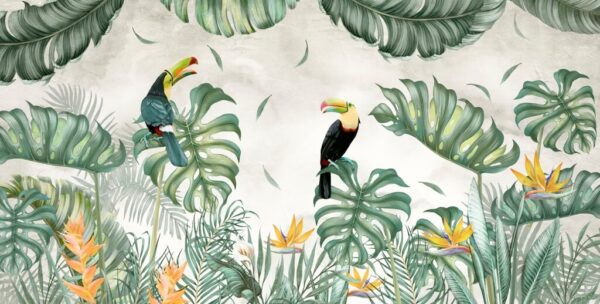 Papier peint Une paire de toucans