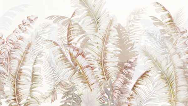 Papier peint Plume de feuilles