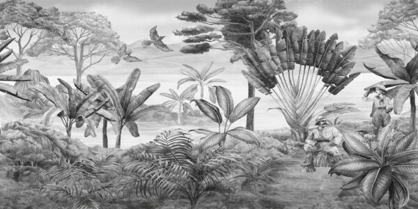 Papier peint Voyageurs sous les tropiques