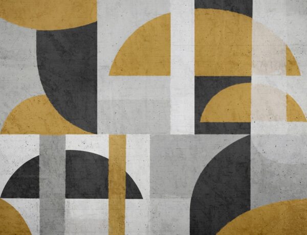 Papier peint Rectangles et demi-cercles