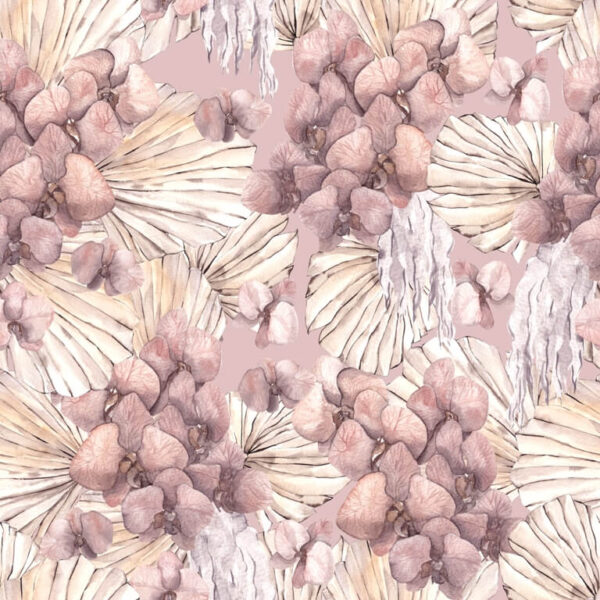 Papier peint Orchidées roses