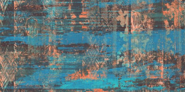Papier peint Traces dans le bleu