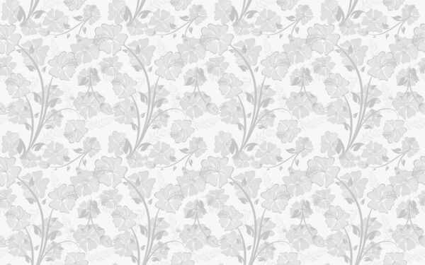 Papier peint Trèfle gris