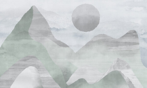 Papier peint Montagnes grises