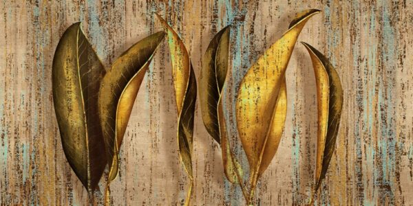 Papier peint Danse des feuilles d'or