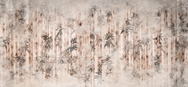 Papier peint herbe de bambou