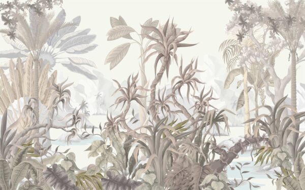 Papier peint Tissage tropical