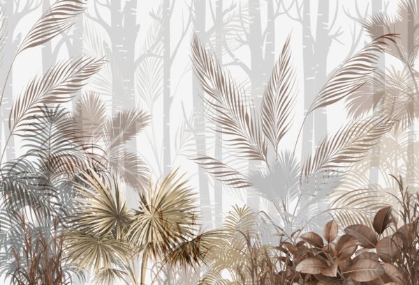 Papier peint Tropiques en 3D