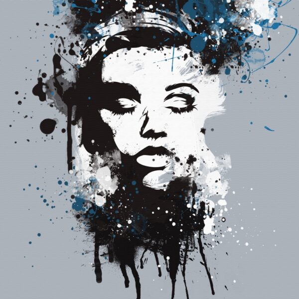 Papier peint Visage de la fille endormie