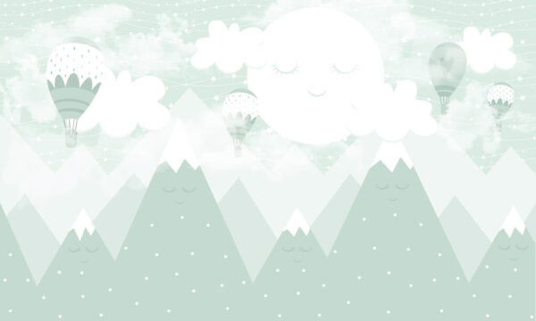 Papier peint Montagnes endormies