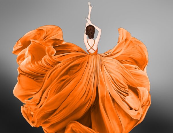 Papier peint Dans une belle robe
