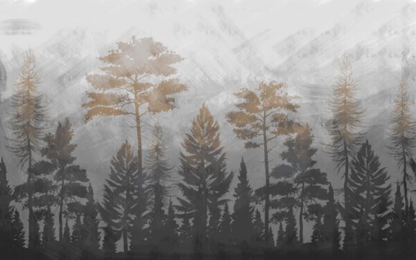 Papier peint Forêt floue