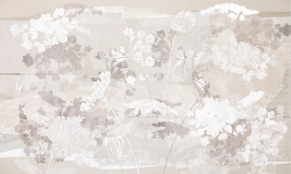 Papier peint Aperçu des plantes blanches