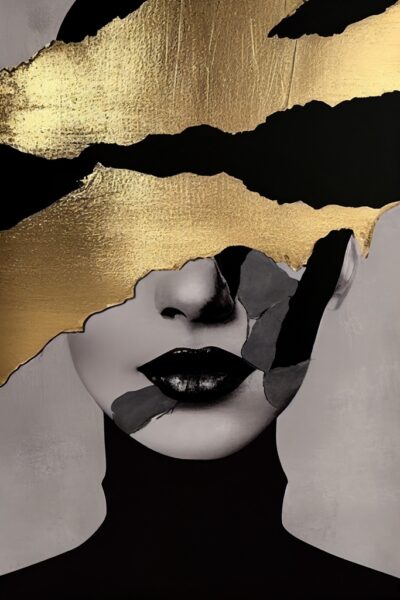 Papier peint Voilé d'or