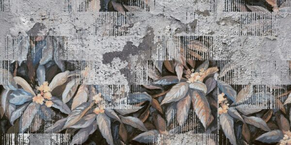 Papier peint Fleurs fanées