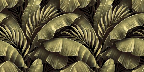 Papier peint Feuille verte tropicale