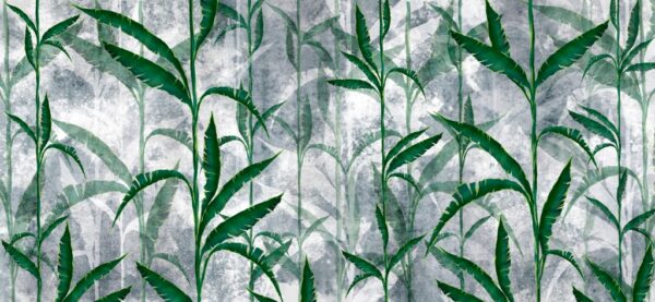 Papier peint Tiges vertes