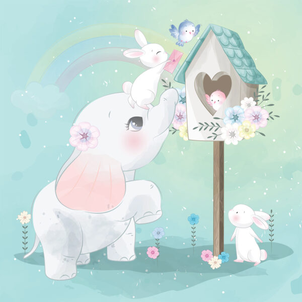 Papier peint Aide éléphant