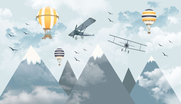 Papier peint Aventure dans le ciel