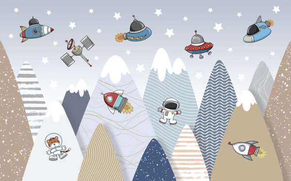 Papier peint Aventure spatiale