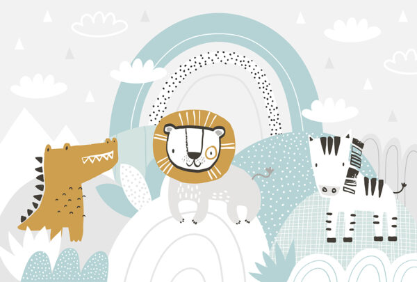 Papier peint Ami Lion