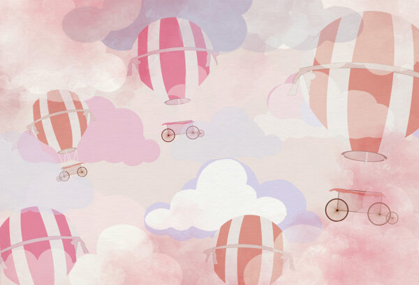 Papier peint Ballons dans les nuages