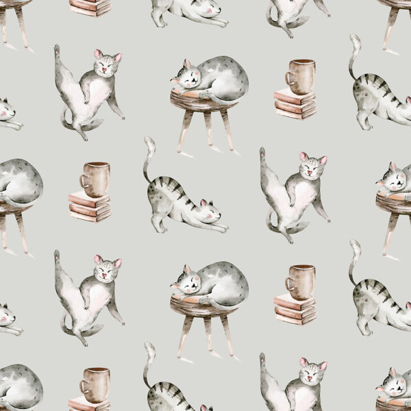 Papier peint Poses de chat – Image 2