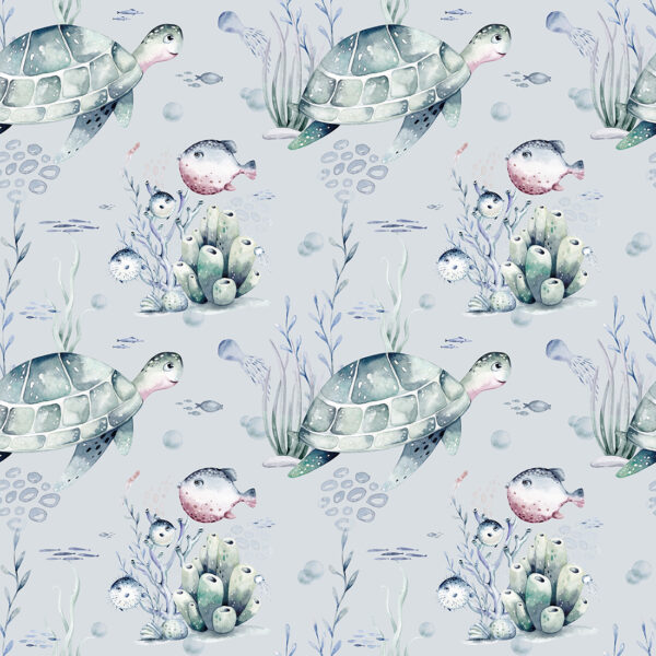 Papier peint Tortue dans les profondeurs – Image 2