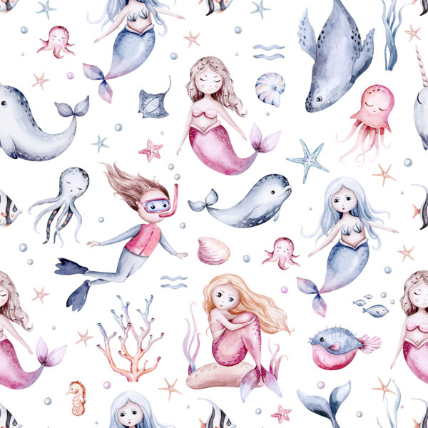 Papier peint Plongée avec les sirènes – Image 2