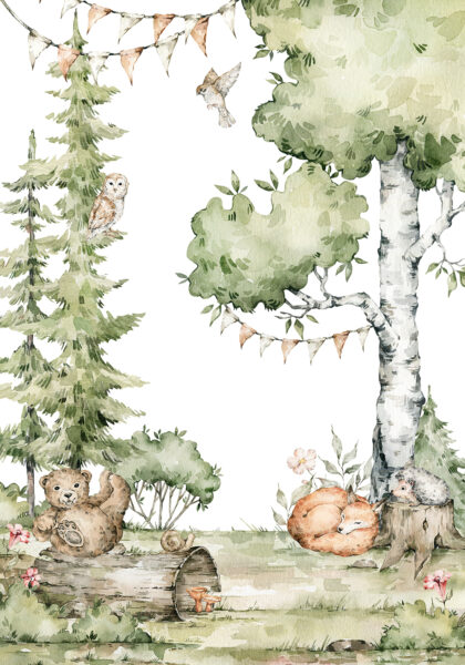 Papier peint Repos en forêt