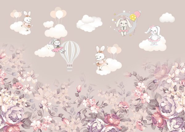 Papier peint Danseurs de lapins