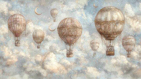 Papier peint Ciel de rêves de ballons