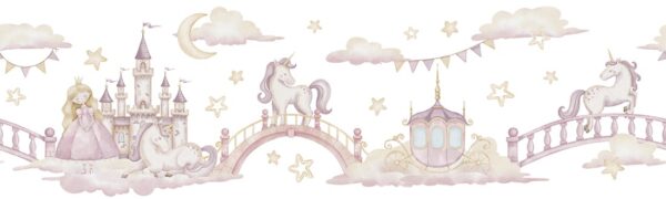 Papier peint Château des Licornes de Rêve
