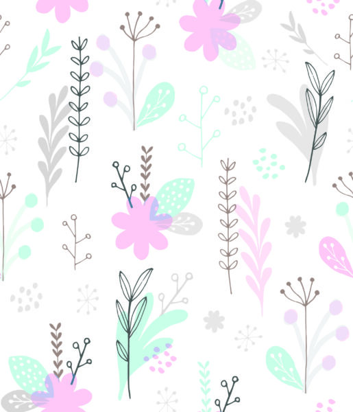 Papier peint Jardin pastel