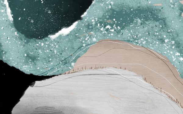 Papier peint Lignes de marée