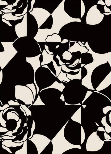 Papier peint Fleurs abstraites