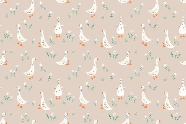 Papier peint Oies qui marchent