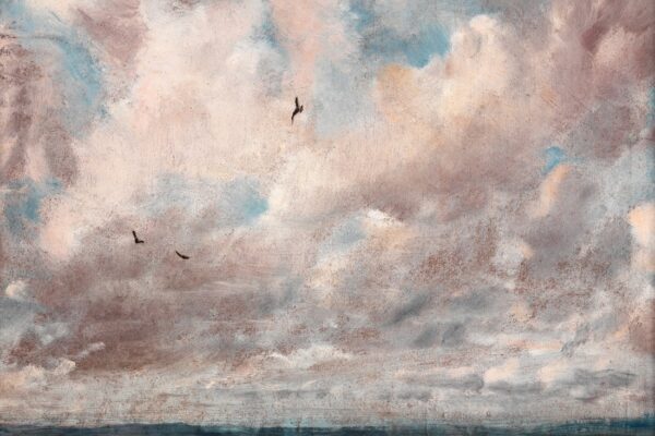 Papier peint Oiseaux dans les nuages