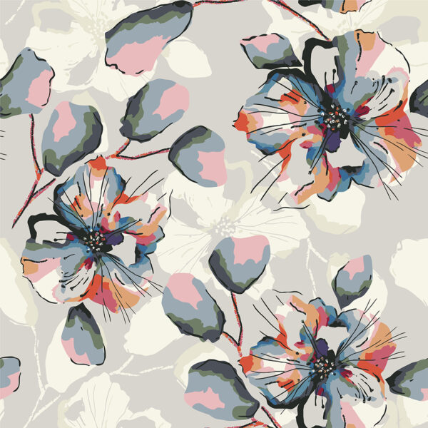 Papier peint Impressionnisme floral