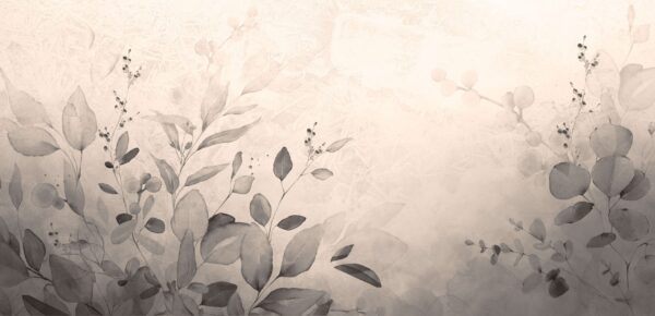 Papier peint Harmonie aquarelle gris-beige