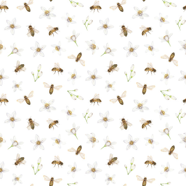 Papier peint Abeilles
