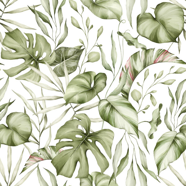 Papier peint Feuilles de Monstera subtiles