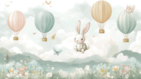 Papier peint Rêves de ballons dans le ciel