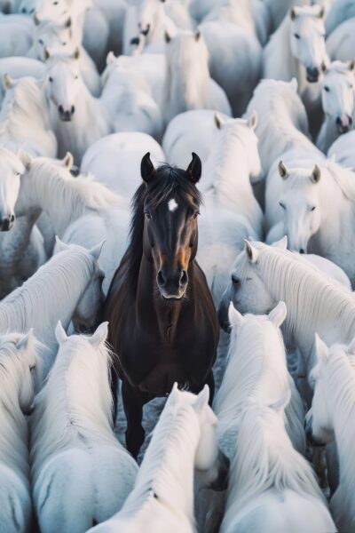 Papier peint Parmi les Blancs