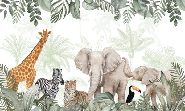 Papier peint Safari tropical