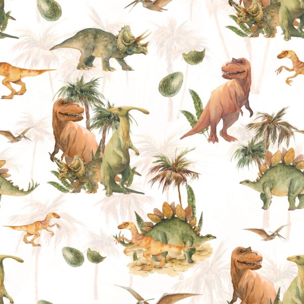 Papier peint Dinosaures de la jungle
