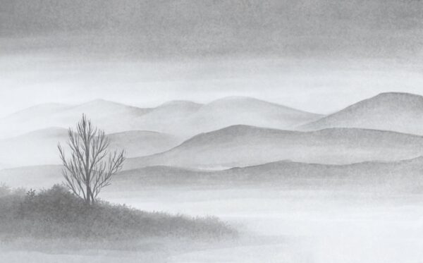 Papier peint Brumeux Calme