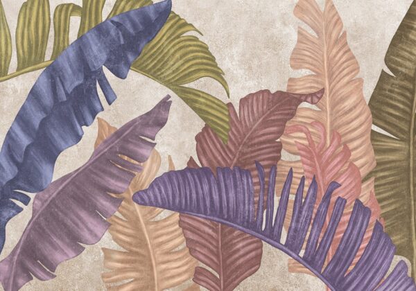 Papier peint Feuilles tropicales