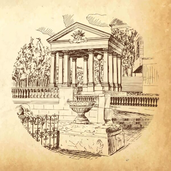 Papier peint Temple du Silence